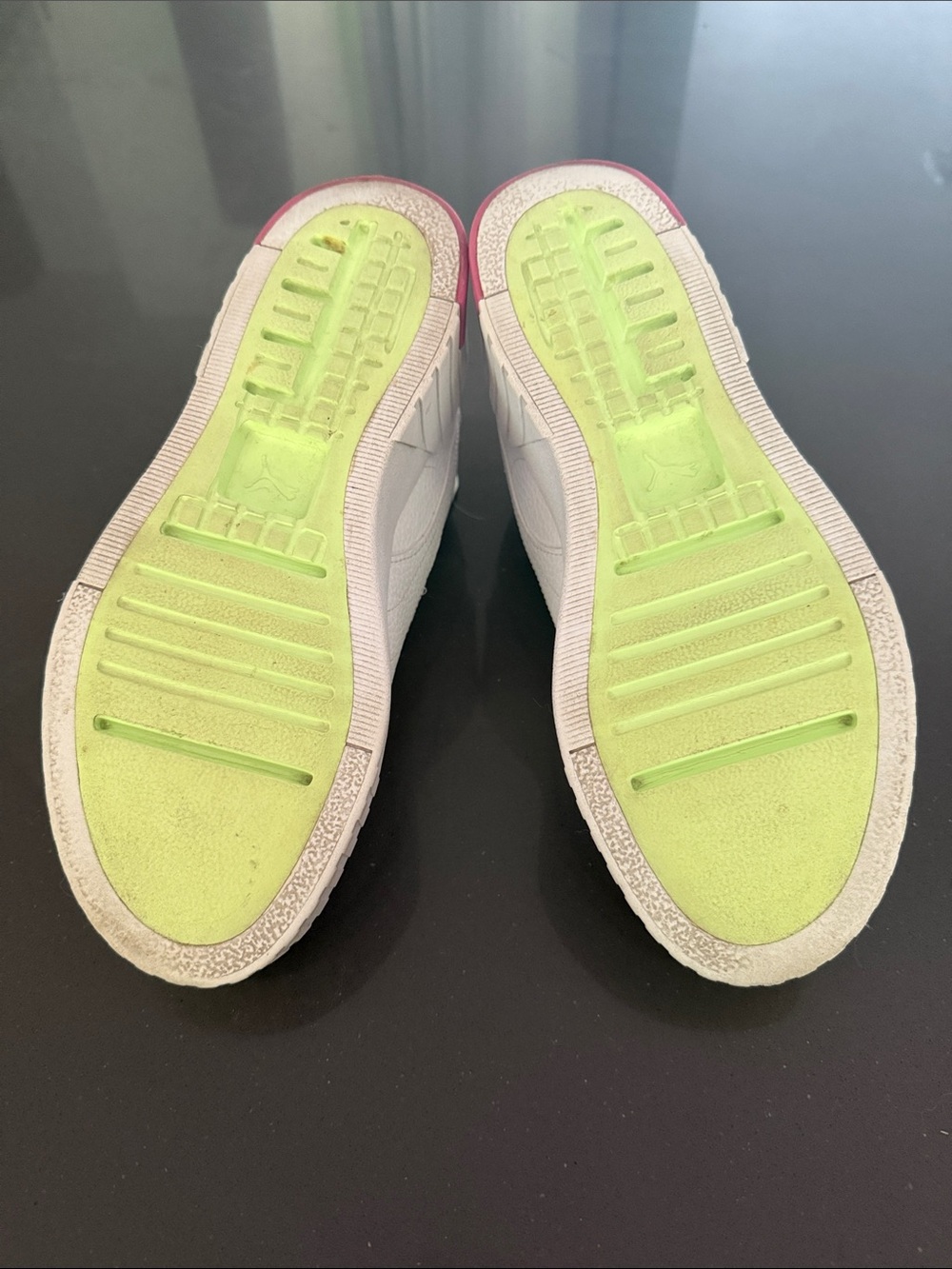 Puma White Platform Sneakers with Pink Accents - Picture 5 of 7